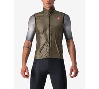 Gilet a vento Castelli Aria marrone muschio - L