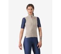 Gilet a vento Castelli Espresso beige donna - XS