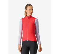 Gilet a vento Castelli Espresso rosso brillante donna - XS