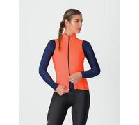 Gilet a vento Castelli Perfetto Air Rosso Corsa rosa brillante donna - M