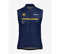 Gilet a vento Santini Paris-Nice 2025 blu navy giallo - M