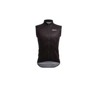 Gilet a vento senza maniche santini nebula black