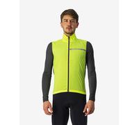 Gilet a vento sottile Castelli Squadra Stretch giallo fluo grigio scuro - XS