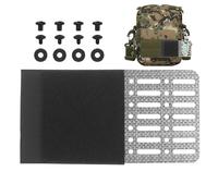 Gilet Add -On - Ali di prolunga, piastra dentata, cinghia regolabile | Pannelli laterali modulari durevoli, sistema di supporto rapido per esercizi di squadra, allenamento, sport all'aria aperta, nero