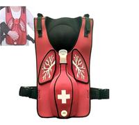 Gilet Anti-soffocamento per Addestramento - Dispositivo di Soccorso in Caso di Soffocamento per La Pratica della Manovra di Heimlich E della Manovra di Rilascio Miofasciale Red One Size