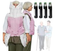 Gilet anticaduta con airbag APP con monitoraggio remoto, allarme, posizionamento, funzione di registrazione sportiva, giubbotto anticaduta con airbag, airbag a comparsa 0,08S,Womenpink-3XL