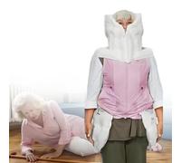 Gilet anticaduta intelligente,abbigliamento anticaduta intelligente per anziani, gilet anticaduta,per anziani, attivazione airbag in 0,01secondi,protezione completa a 270°,Women'ssize:pink-L