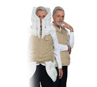 Gilet anticaduta per anziani, gilet intelligente portatile, protezione pop-up a copertura totale a 270°, adatto a pazienti epilettici o non vedenti,MenKhaki-M