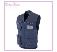 GILET ANTINFORTUNISTICA DA LAVORO MULTITASCHE CONVOY BLU NERI SAFETY 422067