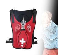 Gilet antisoffocamento, Gilet di addestramento for il primo soccorso Heimlich contro l'ostruzione delle vie aeree for adulti e bambini, multicolore(Red)
