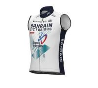 Gilet antivento BAHRAIN - VICTORIOUS 2025 bianco/verde M