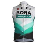 Gilet antivento BORA-hansgrohe Pro Race 2021 verde/grigio S