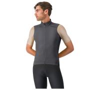 Gilet a vento Castelli Espresso 2 grigio fumo - M