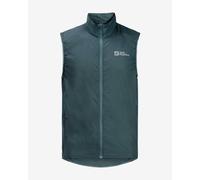 Gilet antivento Jack Wolfskin Gravex Wind verde smeraldo - M