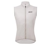 Gilet a vento Santini Nebula bianco perlaceo - Classic fit - M