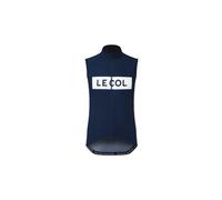 Gilet antivento senza maniche da uomo le col sport logo blue