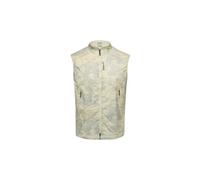 Gilet antivento senza maniche gore wear concurve electro beige e grigio