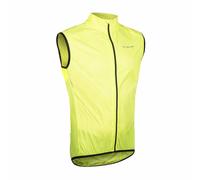 Gilet antivento senza maniche in giallo fluo taglia L -5258