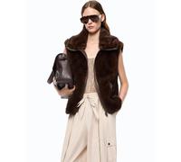 PINKO - Glossinia Vest - - Jackets - Donna - Marrone - M
