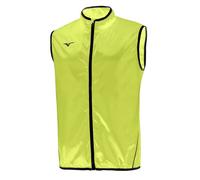 GILET RUNNING UOMO MIZUNO TEAM AUTHENTIC RAIN VEST smanicato antivento YELLOW