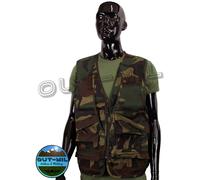 Gilet caccia portacartucce carniera posteriore Verde, Mimetico, Bosco, Arancio
