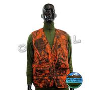 Gilet caccia portacartucce carniera posteriore Verde, Mimetico, Bosco, Arancio