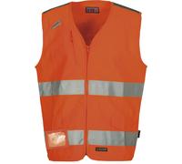 GILET CASACCA ALTA VISIBILITA' LAVORO PAYPER EXPERT CATARIFRANGENTE BANDE 3M