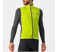 CASTELLI 4521512-383 SQUADRA STRETCH VEST ELECTRIC LIME/DARK GRAY Gilet sportivo S