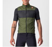 Gilet castelli unlimited puffy khaki grigio