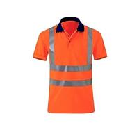 Gilet Catarifrangente Gilet di Sicurezza Riflettente Ad Alta visibilità Camicie di Sicurezza per Uomo Camicia Riflettente Gilet di Sicurezza Estivi Giubbotto di Sicurezza(Oranje,S)