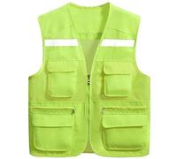 Gilet Catarifrangente Giubbotti di Sicurezza ad Alta visibilità con Giubbotto Riflettente all'Ingrosso Multiplo for opere all'aperto- Adatta a Uomini e Donne volontari Giubbotto di Sicurezza(A,XL)