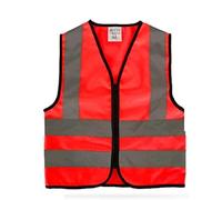 Gilet Catarifrangente Traffico di Sicurezza Riflettente ad Alta visibilità con Strisce Riflettenti Adatte for l'esterno Giubbotto di Sicurezza(Rot,XL)