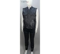 Gilet + Chaps in Vera Pelle Alta Qualità Motociclista Biker Club Western Made in