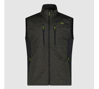 Gilet CMP Campagnolo Uomo Smanicato In Softshell Jacquard 36A5687 F978 Verde