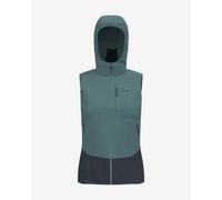 Gilet con cappuccio Odlo The Ascent Wool Insulated Hybrid verde artico donna - M