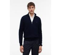 Tommy Hilfiger - Pima Org Ctn Cashmere Zip Thru Blu - Abbigliamento XL Blu