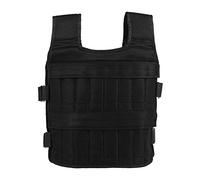 Gilet con cuscinetto per pesi, in tessuto Oxford, traspirante, 50 kg, con 32 tasche per allenamento fitness