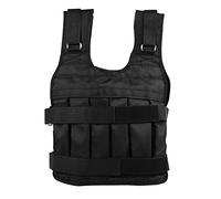 Gilet con Zavorra da 50 Kg, Giacca da Allenamento per la Forza con 12 Tasche, Imbottitura in Schiuma per L'assorbimento degli Urti