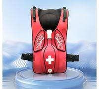 Gilet da allenamento per simulazione dell'ostruzione delle vie aeree, gilet da allenamento anti-soffocamento, spallacci regolabili e cintura in vita, adatto per l'insegnamento di primo soccorso per
