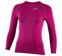 Gilet da ciclismo a maniche lunghe da donna Melange fucsia