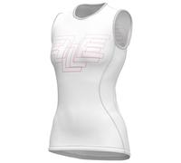 Gilet da ciclismo da donna senza maniche Follow Me bianco