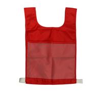 Gilet da competizione per bambini, per sport all'aria aperta, pallacanestro, calcio, con tasca in rete, per bambini, scuola, trasparente, visibile