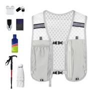 Gilet da corsa da uomo leggero da allenamento con tasca per telefono | Gilet da corsa leggero per equitazione all'aperto, corsa, escursionismo, viaggi, sport per adulti