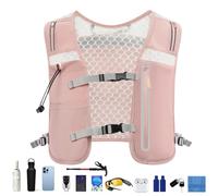 Gilet da corsa per idratazione, zaino da 4 l, cinghie pettorali regolabili, borsa riflettente per la vescica 'acqua, per donne e uomini, per campeggio, ciclismo, corsa, jogging, escursionismo