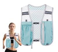 Gilet da corsa per l'idratazione, zaino da corsa con tasche multiple, leggero e stabile, borsa per telefono da donna, per escursionismo, maratone, corsa, ciclismo, campeggio