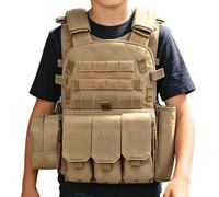 Gilet Da Di Sicurezza - Materiale In Nylon Nero, Guscio Esterno Rinforzato, Uniforme Versatile Per Le Forze 'ordine, Soluzione Durevole Per Attrezzature Per Applicazioni Legali Multitasche