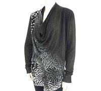 Gilet da donna DESIGUAL JERS ADELINE taglia L 17WWJF62 colore 2000 nero