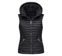 Gilet Da Donna Giacca,Gilet lungo con cappuccio Antivento Giacca Senza Maniche Piumino Cappotto Ultraleggeri Leggero Oversize Giacca Gilet in Tinta Unita Inverno abbigliamento casual o da lavoro