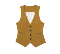Gilet da donna senza maniche per le donne, Giallo, L