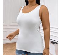 Gilet da donna taglie forti 2 pezzi, gilet nero, gilet bianco, maglietta di base per l autunno, indossabile sia dentro che fuori, top da uscita, top a canottiera, top bianco autunnale per donne 0XL,1X